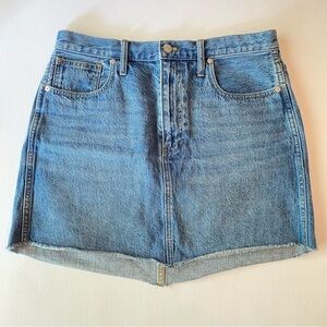 Madewell Women's Rigid Denim A-Line Jean Skirt Size 30 Western Y2K Festival‎